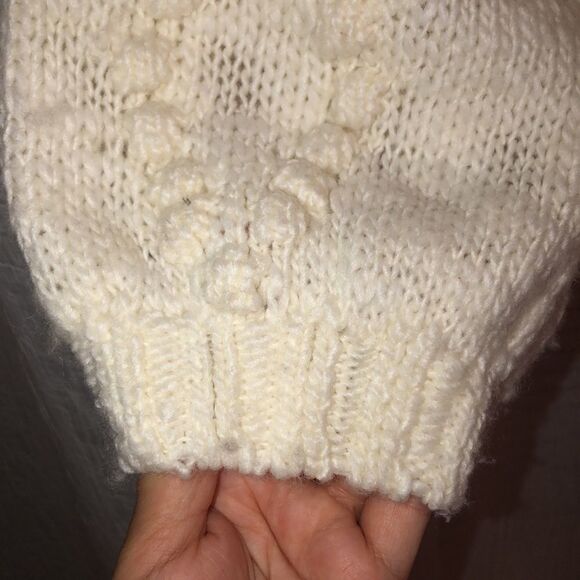 Lucky Brand L White Knit Open Front Sweater - Picture 6 of 12